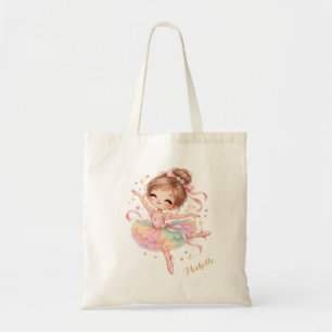 Bolsa Tote Linda Princesa Bailarina Personalizada
