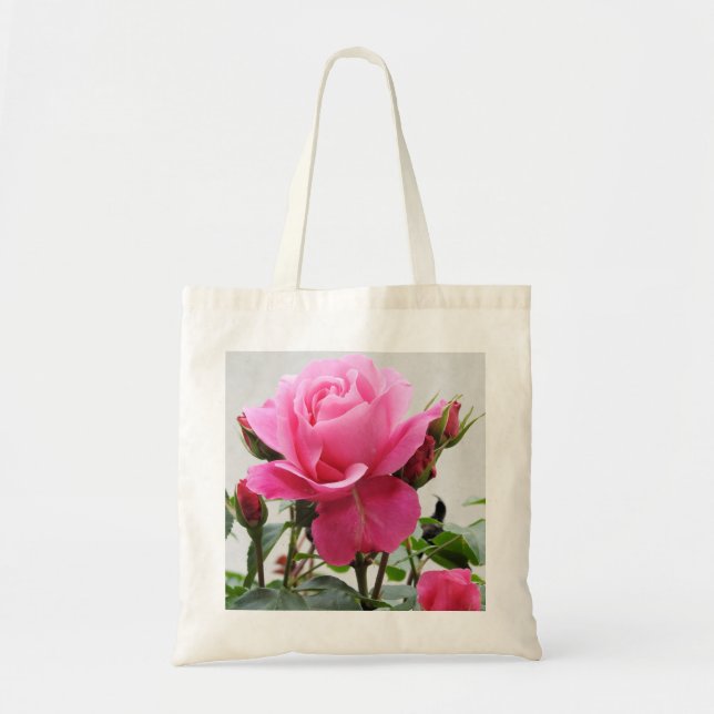 Bolsa Tote Linda Rosa Rosa (Frente)