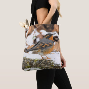 Bolsa Tote Linda variedade de sabiá-lo na neve