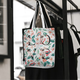 Bolsa Tote Lindas e elegantes cores vermelhas e verdes do Nat