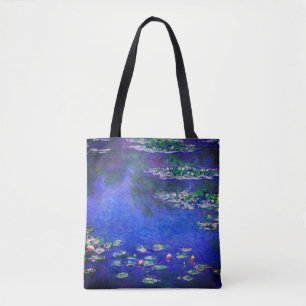 Bolsa Tote Lindas Nenúfares Antigos por Claude Monet