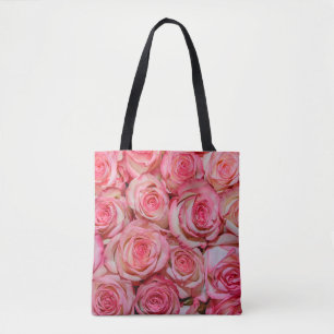 Bolsa Tote Lindas rosas rosa