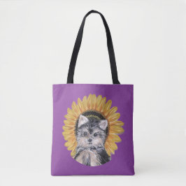 Bolsa Tote Lindo cão Yorkie