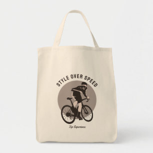 Bolsa Tote Lindo Design de Bicicleta - Estilo Sobre Velocidad
