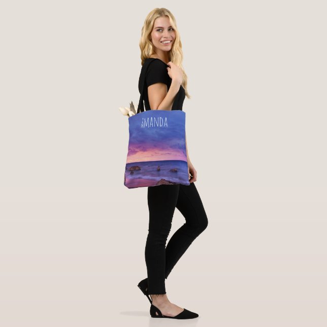 Bolsa Tote Lindo Fotografia Costeira Sunset (No(a) Modelo)