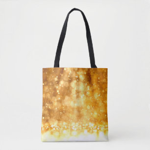 Bolsa Tote Lindo fundo brilhante de ouro vermelho de luxo.