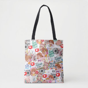 Bolsa Tote Lindo Motivacional – Citação Positiva Kawaii 
