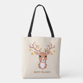 Bolsa Tote Lindo Veado de Natal