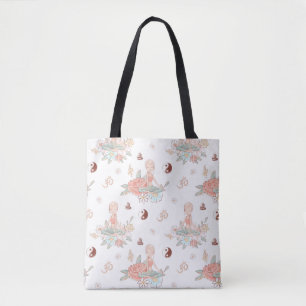 Bolsa Tote Lindo Zen Ioga Meditação Lótus Namaste Pastel