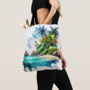 Bolsa Tote Lindos Conchas de Areia do Oceano de Praia