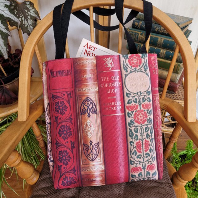 Bolsa Tote Lindos Espinheiros de Livros (Dickens) (Criador carregado)