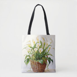Bolsa Tote Lindos Flores de Lily Calla Plantados