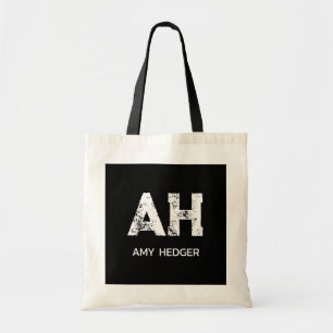 BOLSA TOTE LINDOS NOME DE DUAS LETRAS MONOGRAMA BRANCO NATURA