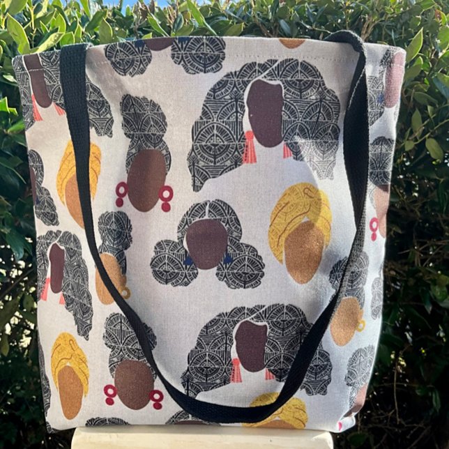 Bolsa Tote Lindos tons de pele e cabelo bonito (Criador carregado)