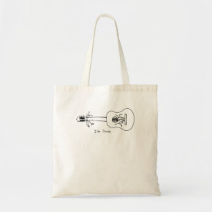 Bolsa Tote Lineart - Blogueiro básico minimalístico da mús