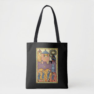 Bolsa Tote Lingando Rochas, Codex Manesse do século 14