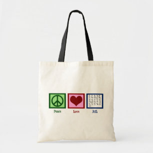 Bolsa Tote Linguagem gestual do amor da paz