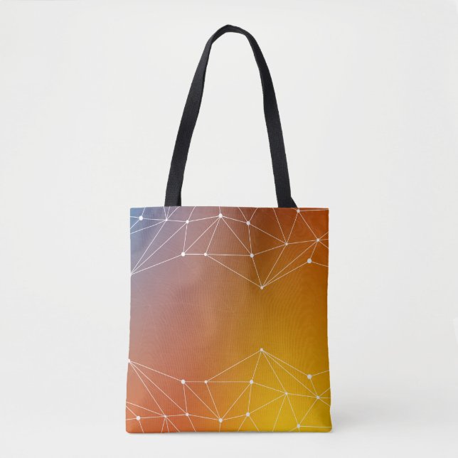 Bolsa Tote Linha abstrato de fundo (Frente)