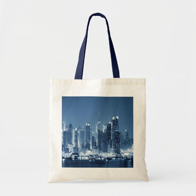 Bolsa Tote Linha Cena de Manhattan, Nova Iorque (Frente)