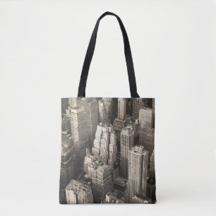 Bolsa Tote Linha do horizonte de Manhattan, antena negra e br