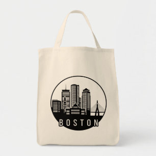 Bolsa Tote Linha Skyline da Cidade de Boston