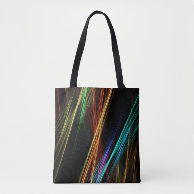 Bolsa Tote Linhas brilham luz de fundo (Frente)