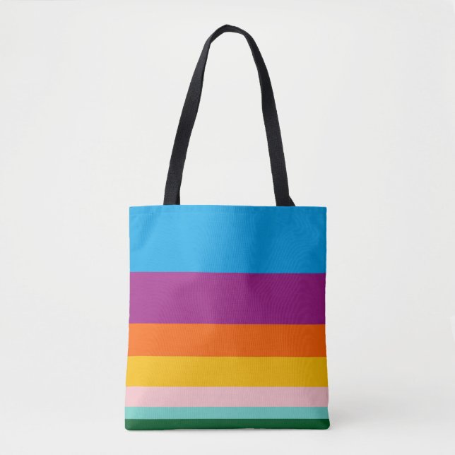 Bolsa Tote Linhas coloridas (Frente)