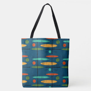 Bolsa Tote Linhas e pontos de ovais retroativos