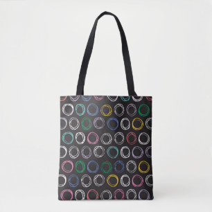 Bolsa Tote Linhas Empurradas: Design sem costura desenhada à 
