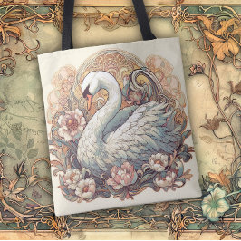 Bolsa Tote Linhas Fluídas de Beleza Art Nouveau