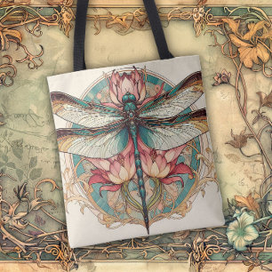 Bolsa Tote Linhas Fluídas de Beleza Art Nouveau