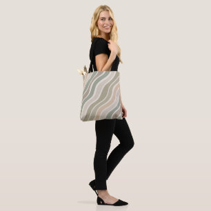 Bolsa Tote Linhas Orgânicas - Padrões Naturais Calmos com Ele