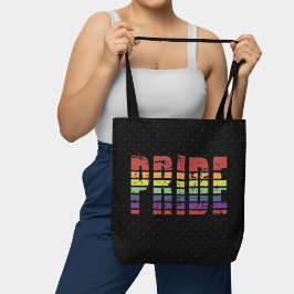 Bolsa Tote Linhas Sunset Retroativas Orgulho gay Arco-Íris Ar
