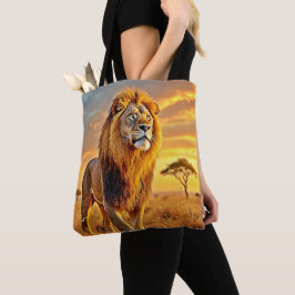Bolsa Tote Lion King Savanna Sunset Design