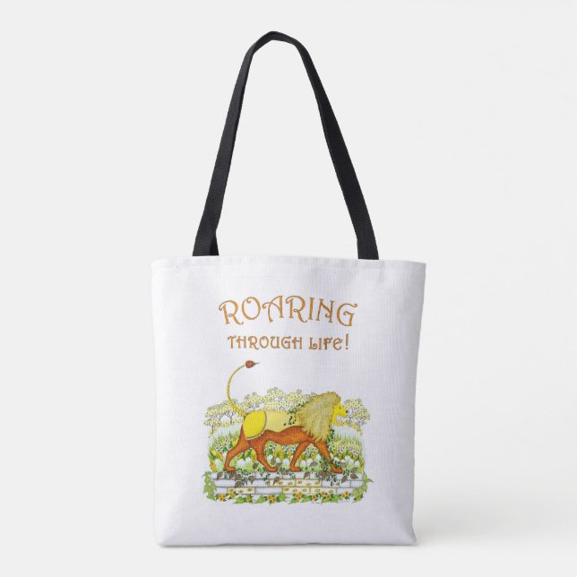 Bolsa Tote Lion Roaring Through Life Totoag (Verso)