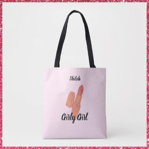 Bolsa Tote Lipstick rosa feminina