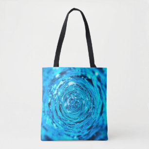 Bolsa Tote Líquido do túnel aqua da água