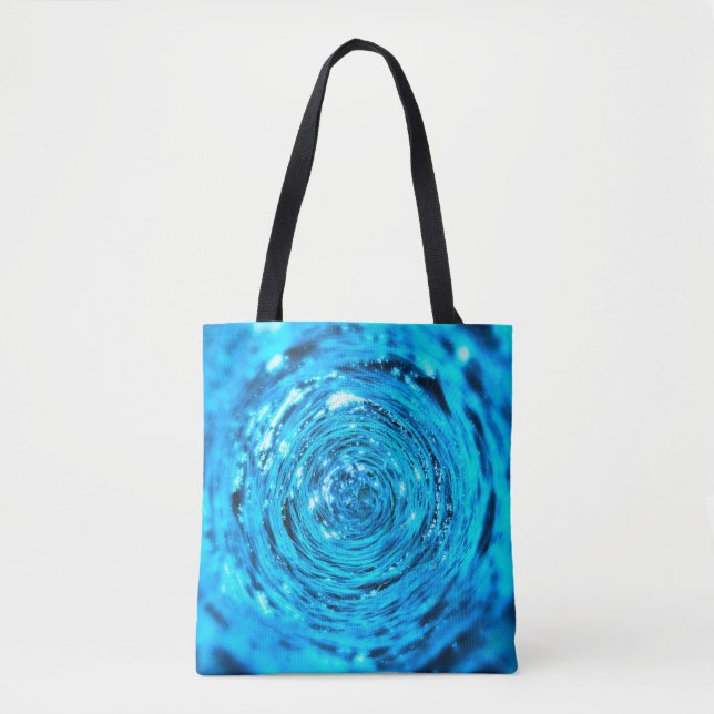 Bolsa Tote Líquido do túnel aqua da água (Frente)