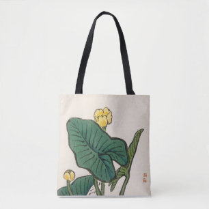 Bolsa Tote Lírio de água de Kōno Bairei