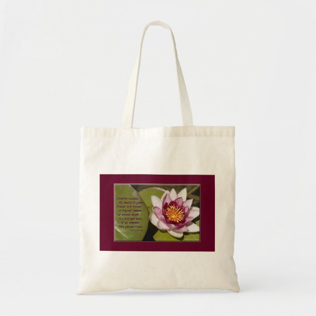 Bolsa Tote Lírio de Água Rosa (Frente)