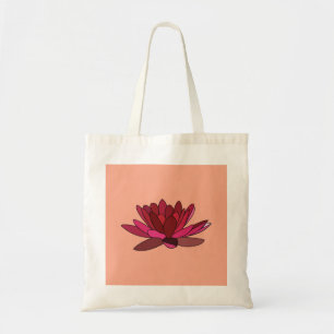Bolsa Tote Lírio de Água Rosa Vermelho
