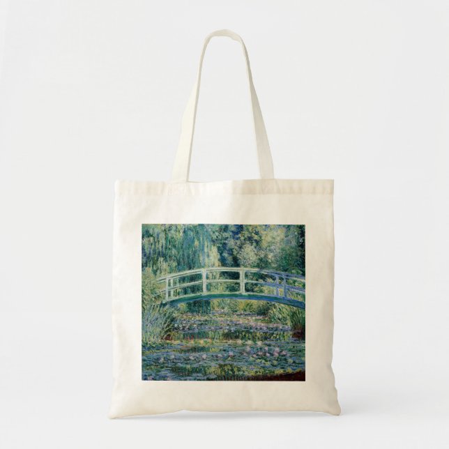 Bolsa Tote Lírios d'água e Japoneses do Monet (Frente)