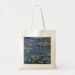 Bolsa Tote Lírios de água MONET 1916 Tote Bag<br><div class="desc">O pintor impressionista francês Claude Monet pintou este Lírios-d'Água — 1916, originalmente como um óleo na pintura de canvas a partir das inspirações de seu próprio quintal no início do 20 da França. Com 76 anos de idade quando pintou essa criação de lago d'água, as cataratas de Monet estavam progredindo...</div>