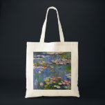 Bolsa Tote Lírios Monet Tote 1916<br><div class="desc">Monet Water Lily 1916. Pintura a óleo na canvas de 1916. O impressionista francês Claude Monet continua famoso e amado pelas pinturas de lírio-d'água que ele criou em seu lago de jardim em Giverny. Esta pintura específica de lírio-d'água é de 1916 e revela a mudança de Monet para uma abstração...</div>