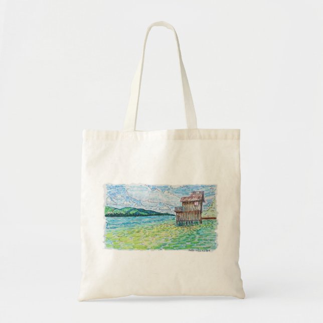 Bolsa Tote Lírios no Lago (Frente)