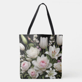 Bolsa Tote lírios rosas