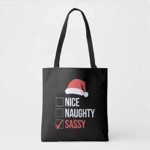 Bolsa Tote Lista de Natal Maliciosa e Safada