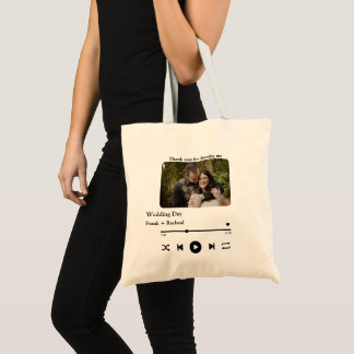 Bolsa Tote Lista de reprodução de música personalizada para c