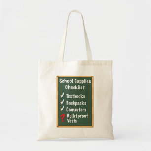 Bolsa Tote Lista de verificação do material de segurança e
