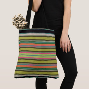 Bolsa Tote Listrada decorativa